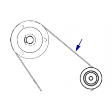 Ремень приводной вала подачи (протяжки) этикеток, зубчатый, 110Xi (600 dpi) (Main Drive Belt) |  PN: P1006067